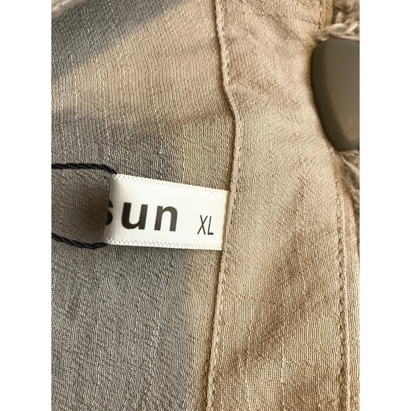 Diosun Shirt Womens Extra Large Oversized Button-Down Rayon Boxy Flowy Beach NWT - Picture 3 of 8